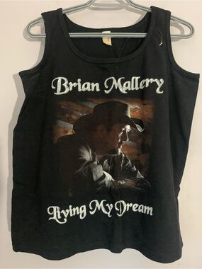Brian Mallery Black Tank Top Size Medium Band Shirt